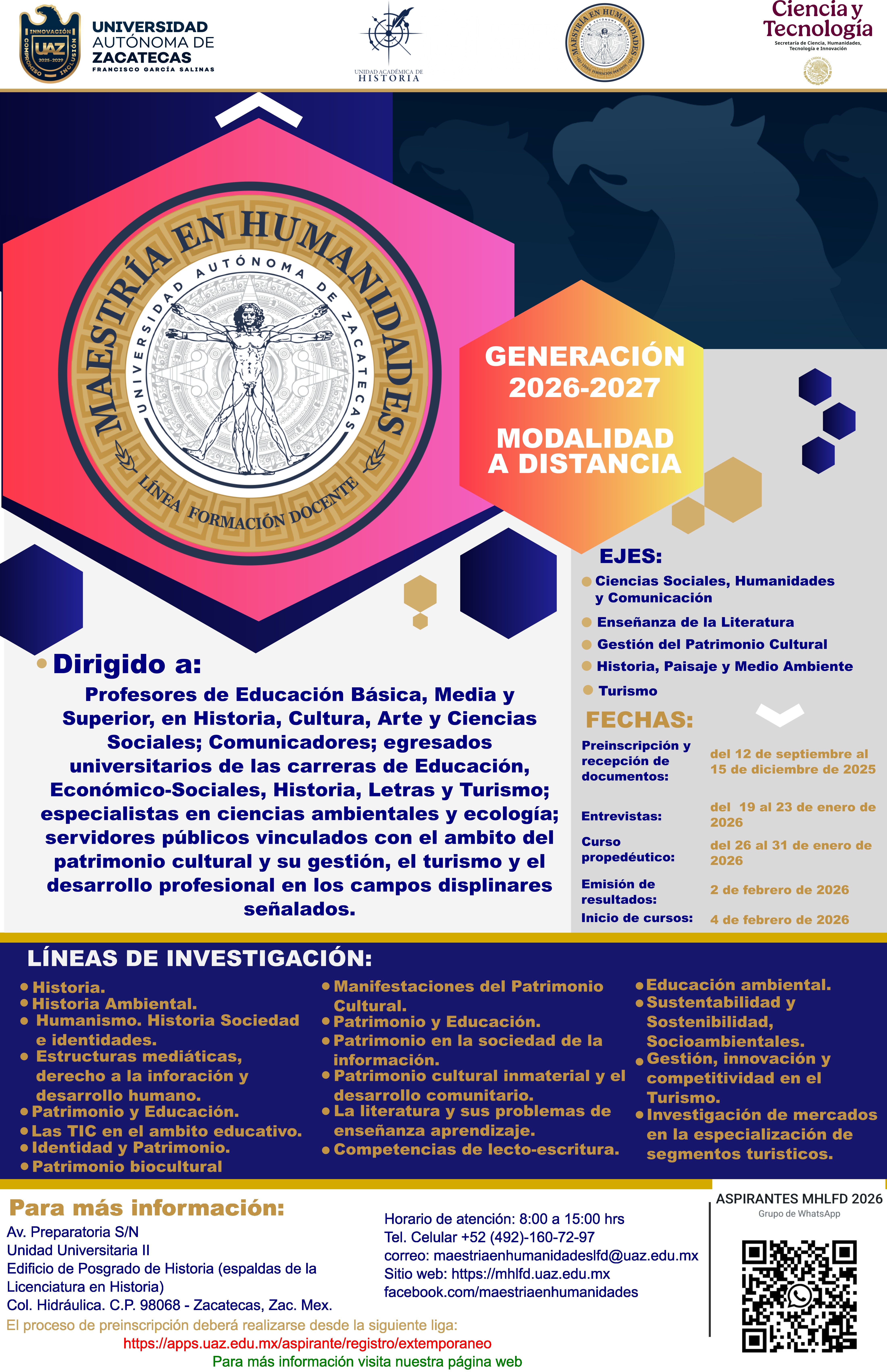 Convocatoria Nueva generación 2026-2027